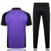 24/25 Real Madrid Purple Training Gray POLO Jersey Kit short Sleeve (Shirt + Long Pant)-8605178