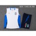 2024 Italy White Training Jersey Kit Sleeveless vest (Shirt + Vest)-9646620