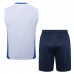 2024 Italy White Training Jersey Kit Sleeveless vest (Shirt + Vest)-9646620