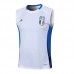 2024 Italy White Training Jersey Kit Sleeveless vest (Shirt + Vest)-9646620