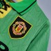 Retro 92/94 Manchester United M-U Third Away Green Yellow Jersey Version Short Sleeve-1824967