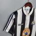 Retro 95/97 Newcastle United Home White Black Jersey Version Short Sleeve-1586311