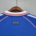 Retro 1998 France Home Blue Jersey Version Short Sleeve-523249