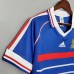 Retro 1998 France Home Blue Jersey Version Short Sleeve-523249