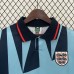 Retro 1992 England Third Away Game Blue Jersey Version Short Sleeve-3451077