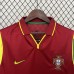 Retro 1998 Portugal Home Red Jersey Version Short Sleeve-3706162