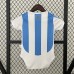 2024 Baby Argentina Home White Blue Jersey Version Short Sleeve-6701979