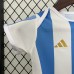 2024 Baby Argentina Home White Blue Jersey Version Short Sleeve-6701979