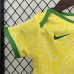 2024 Baby Brazil Home Yellow Jersey Version Short Sleeve-7929641