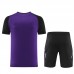 2024 Germany Purple Black Training Jersey Kit short Sleeve (Shirt + Short)-3773463