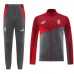 24/25 AC Milan Red Gray Edition Classic Jacket Training Suit (Top+Pant)-4028899