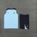 2024 France Blue Training Jersey Kit Sleeveless vest (Shirt + Vest)-1371797