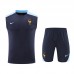 2024 France Navy Blue Training Jersey Kit Sleeveless vest (Shirt + Vest)-5727175