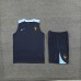 2024 France Navy Blue Training Jersey Kit Sleeveless vest (Shirt + Vest)-5727175