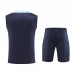 2024 France Navy Blue Training Jersey Kit Sleeveless vest (Shirt + Vest)-5727175