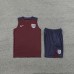 2024 England Wine Red Training Jersey Kit Sleeveless vest (Shirt + Vest)-325152