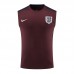 2024 England Wine Red Training Jersey Kit Sleeveless vest (Shirt + Vest)-325152