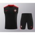 2024 Portugal Black Training Jersey Kit Sleeveless vest (Shirt + Vest)-6097462