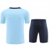 2024 France Blue Training Jersey Kit short Sleeve (Shirt + Short)-5246258