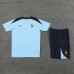 2024 France Blue Training Jersey Kit short Sleeve (Shirt + Short)-5246258