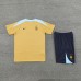 2024 France Khaki Training Jersey Kit short Sleeve (Shirt + Short)-2433906