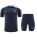 2024 France Navy Blue Training Jersey Kit short Sleeve (Shirt + Short)-2487839