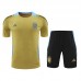 2024 Argentina Khaki Training Jersey Kit short Sleeve (Shirt + Short)-5898836