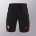 2024 Portugal Black Red Training Jersey Kit short Sleeve (Shirt + Short)-1344425