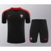 2024 Portugal Black Red Training Jersey Kit short Sleeve (Shirt + Short)-1344425