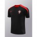 2024 Portugal Black Red Training Jersey Kit short Sleeve (Shirt + Short)-1344425