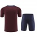 2024 England Wine Red Training Jersey Kit short Sleeve (Shirt + Short)-9922573