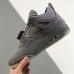 Air Jordan 4 AJ4 High Running Shoes-All Gray-2286838