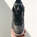 Air Jordan 4 AJ4 High Running Shoes-Black/White-423223