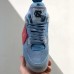 Air Jordan 4 AJ4 High Running Shoes-All Blue-7549676