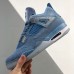 Air Jordan 4 AJ4 High Running Shoes-All Blue-7549676