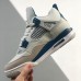 Air Jordan 4 AJ4 High Running Shoes-White/Gray-3947150