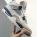 Air Jordan 4 AJ4 High Running Shoes-White/Gray-3947150