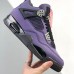 Air Jordan 4 AJ4 High Running Shoes-Purple/Black-4856435