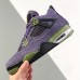 Air Jordan 4 AJ4 High Running Shoes-Purple/Black-1319029