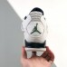 Air Jordan 4 AJ4 High Running Shoes-White/Black-5203237