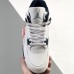 Air Jordan 4 AJ4 High Running Shoes-White/Black-5203237