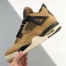 Air Jordan 4 AJ4 High Running Shoes-Brown/Black-2906740