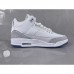 Air Jordan 3 AJ3 High Running Shoes-White/Gray-6433919