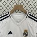 24/25 Kids Real Madrid Home Kids White Jersey Kit short sleeve (Shirt + Short)-4680316