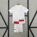 2024 Kids Croatia Home Kids White Jersey Kit short sleeve (Shirt + Short)-4857367