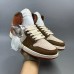 Air Jordan 1 AJ1 High Running Shoes-Brown/Khkai-6422904