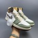 Air Jordan 1 AJ1 High Running Shoes-White/Green-9179830