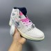 Air Jordan 1 AJ1 High Running Shoes-White/Blue-9631123