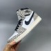 Air Jordan 1 AJ1 High Running Shoes-White/Gray-4248386