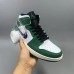 Air Jordan 1 AJ1 High Running Shoes-White/Green-2611599